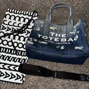 Marc Jacobs Distressed Denim Tote
